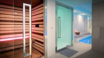 Sauna, Dampfbad, Körperpeelings, Gesichtsbehandlungen