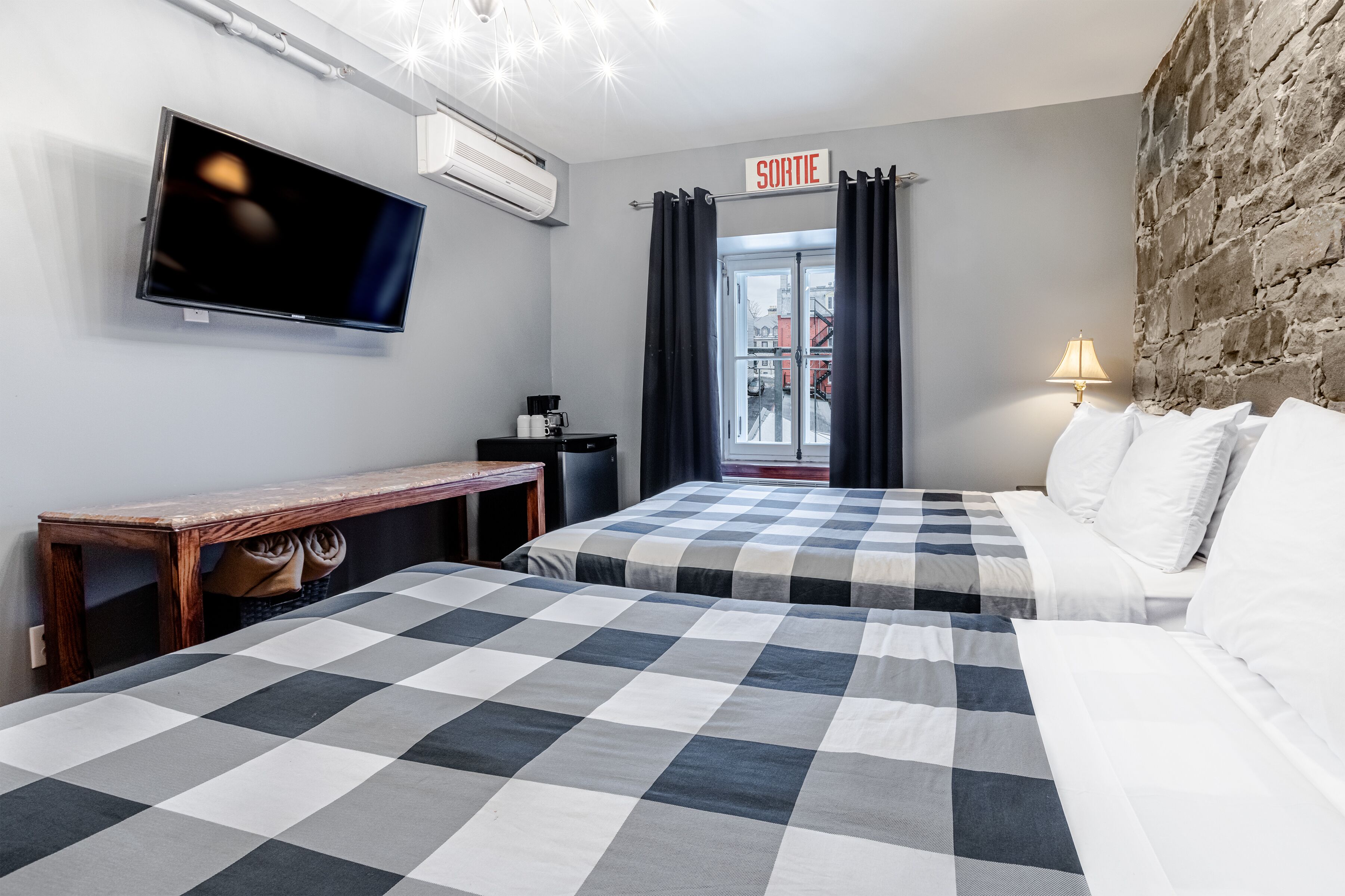 Desk, iron/ironing board, free WiFi, bed sheets