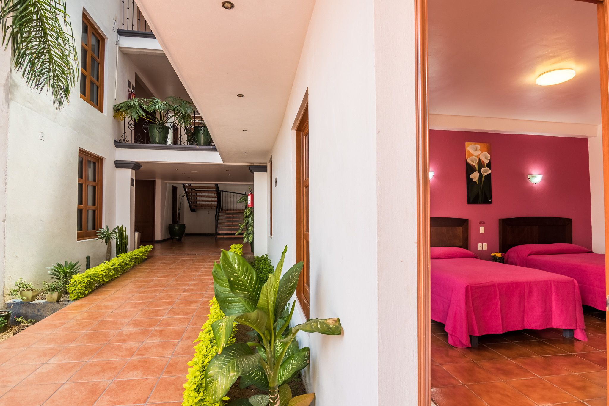 standard room, 2 double beds | in-room safe, desk, blackout curtains, soundproofing