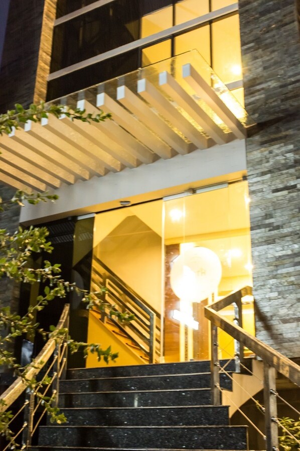 Fassade der Unterkunft