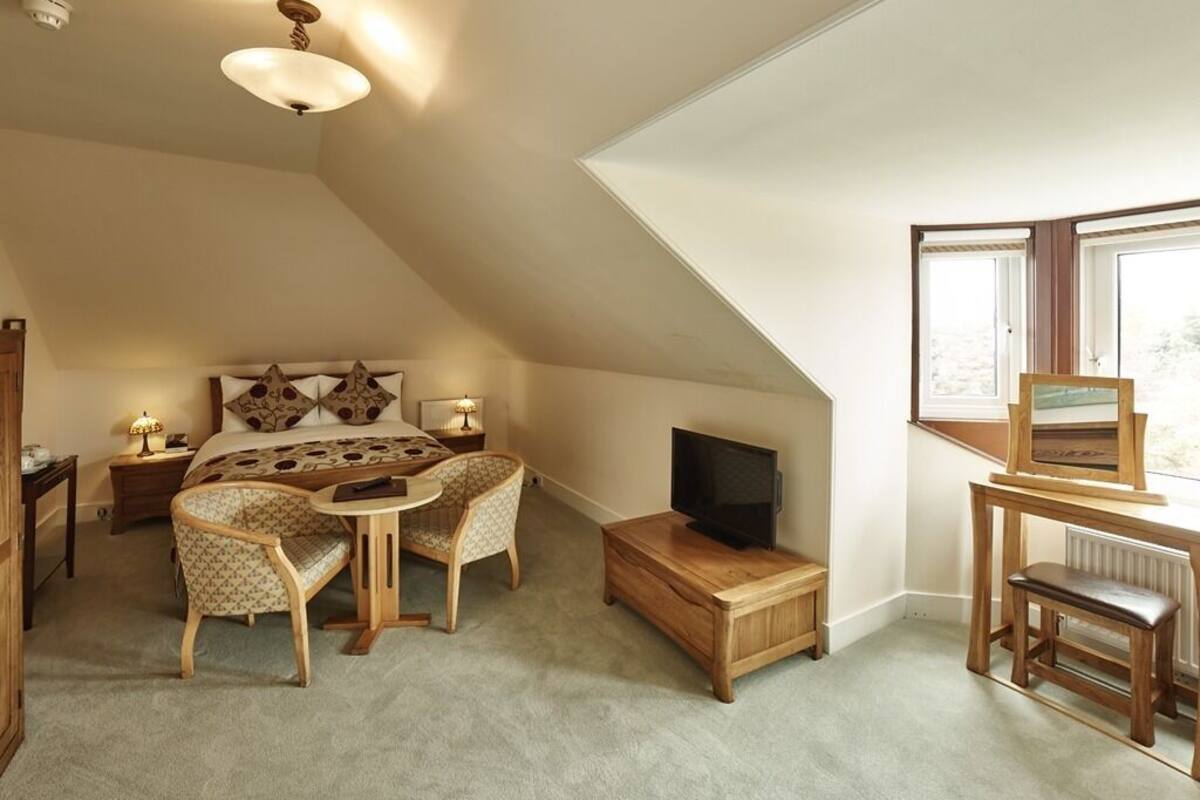 Quarto casal conforto, suíte, vista para o jardim