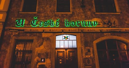 U České koruny