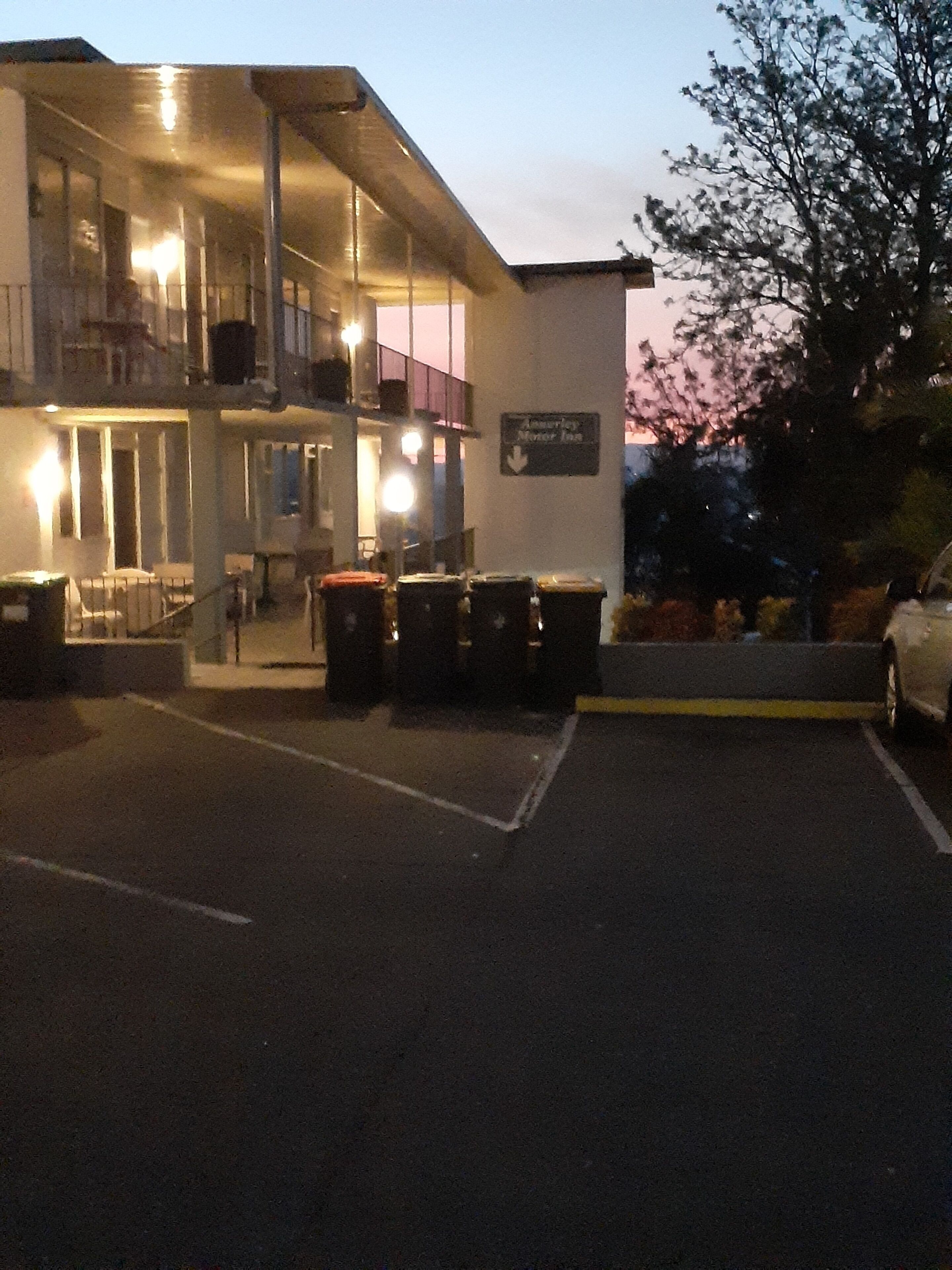Front of property – evening/night