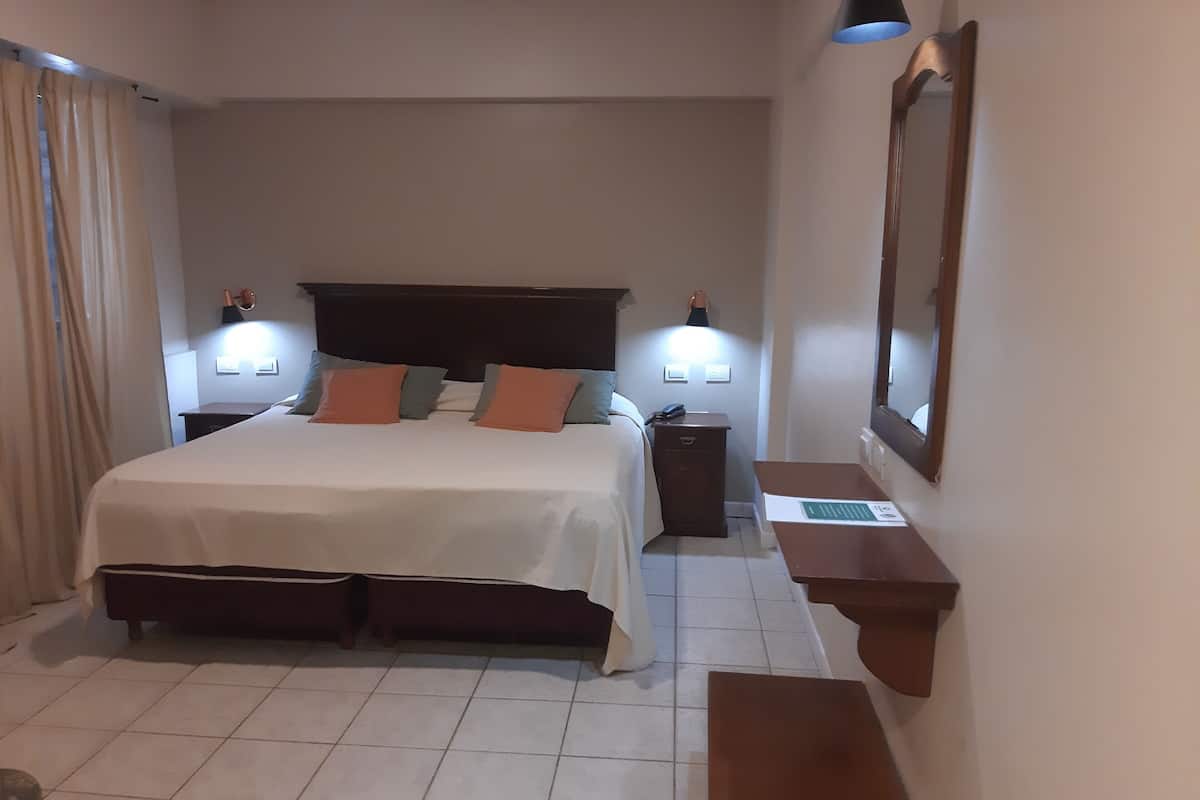 Desk, free WiFi, bed sheets