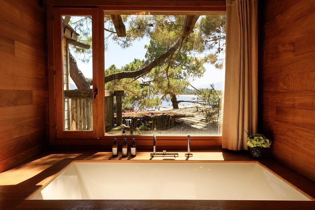 executive suite | bathroom | designer toiletries, hair dryer, bathrobes, slippers