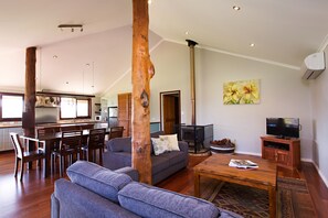 Superior cottage | Woonruimte | Televisie en een dvd-speler