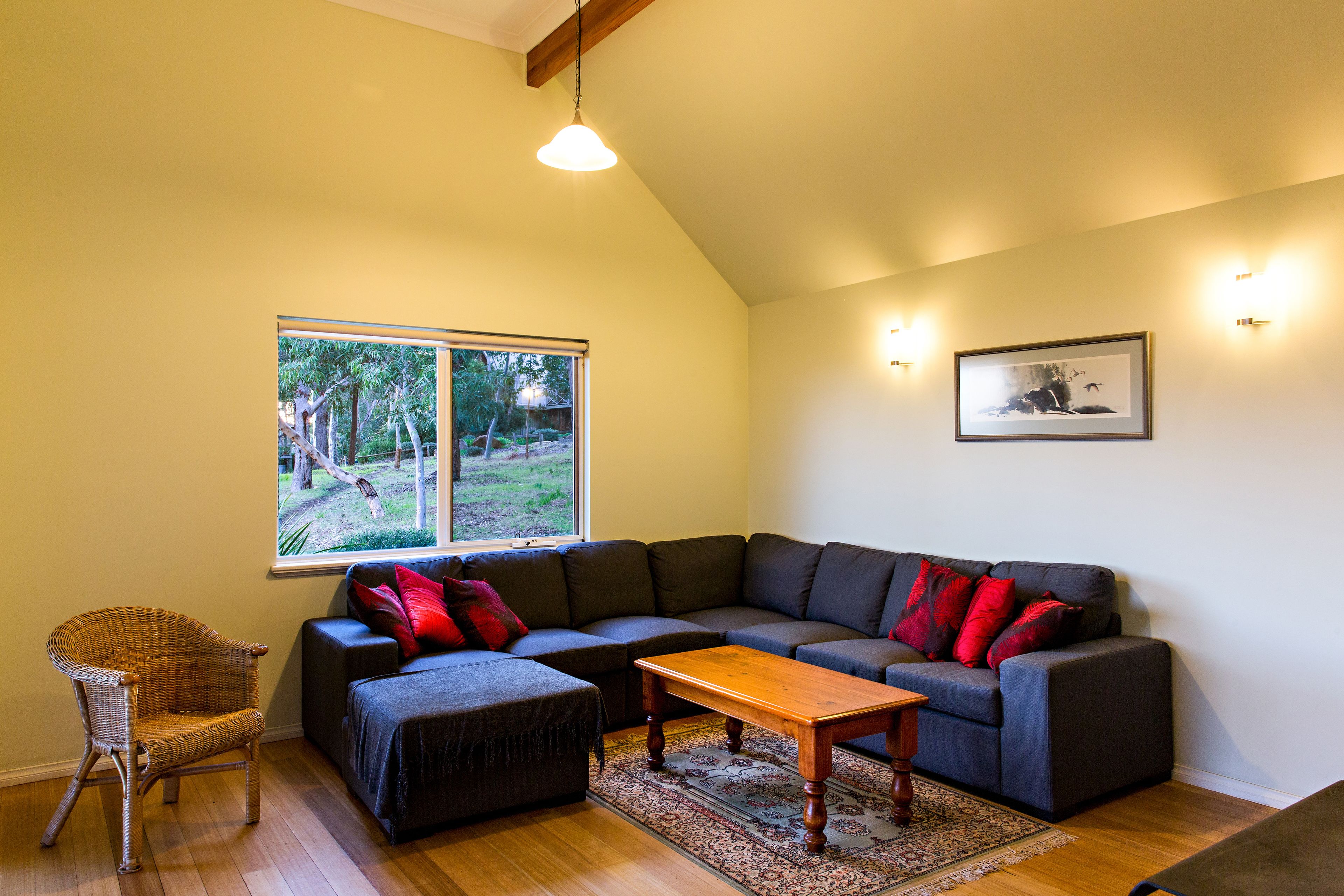 butterfly cottage  | living area | tv, dvd player