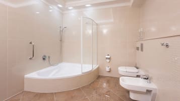 Free toiletries, hair dryer, bathrobes, slippers