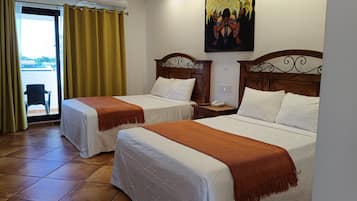 Deluxe Double Room, 2 Double Beds, City View, Tower | Individually furnished, blackout drapes, free WiFi, bed sheets