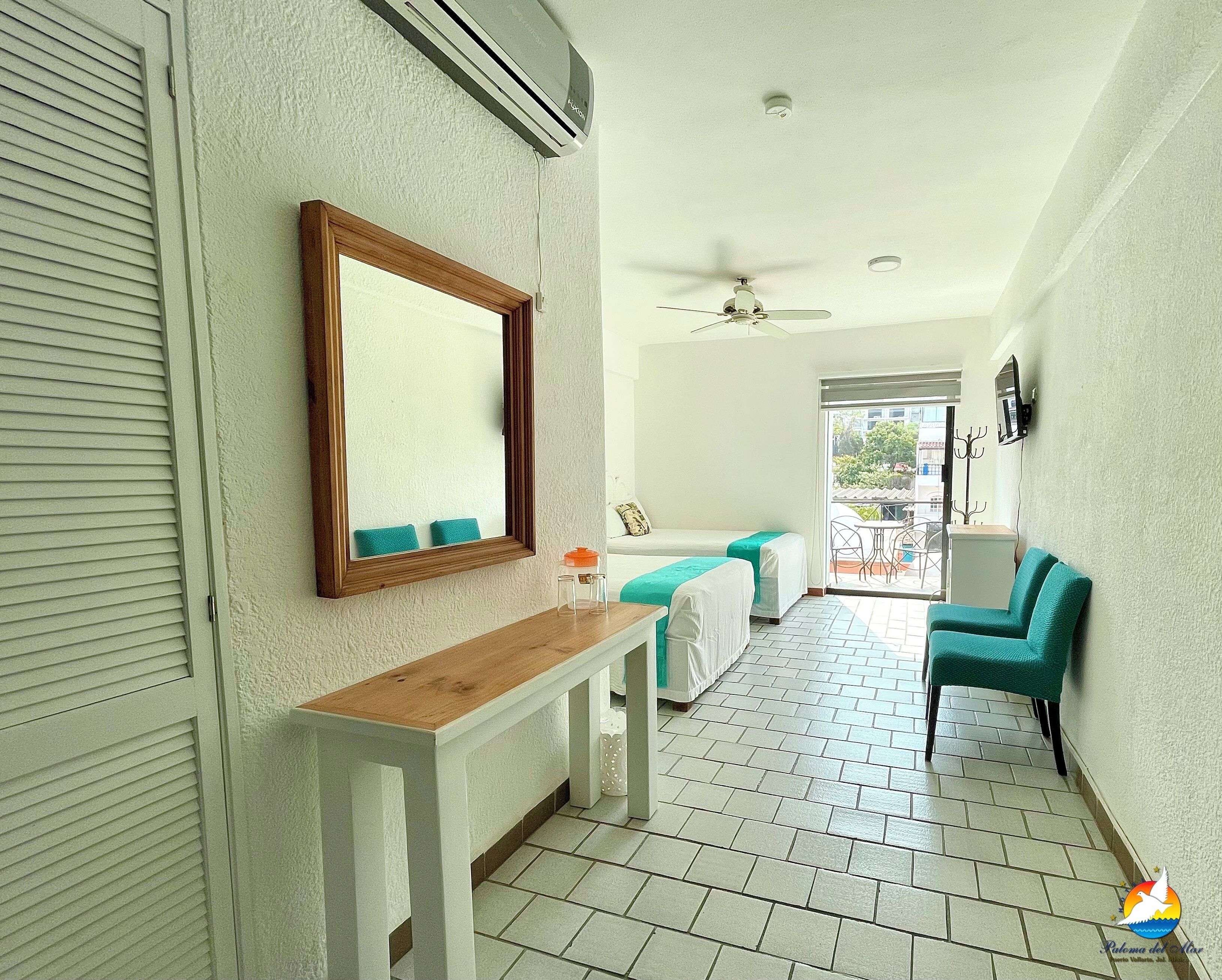 Standard with 2 Double Beds | Free WiFi, bed sheets