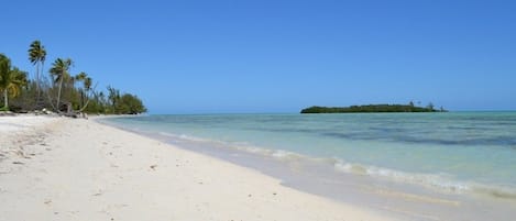 En la playa