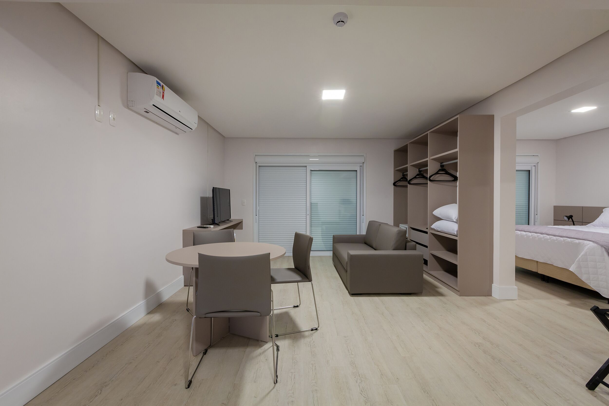 standard studio suite | living area | flat-screen tv