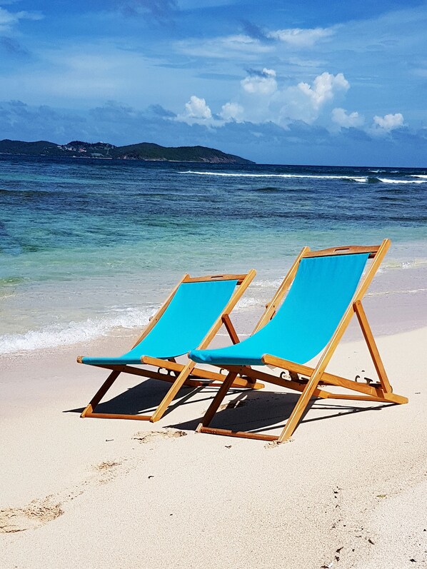 On the beach, fishing - The Islander's Inn (Union Island)