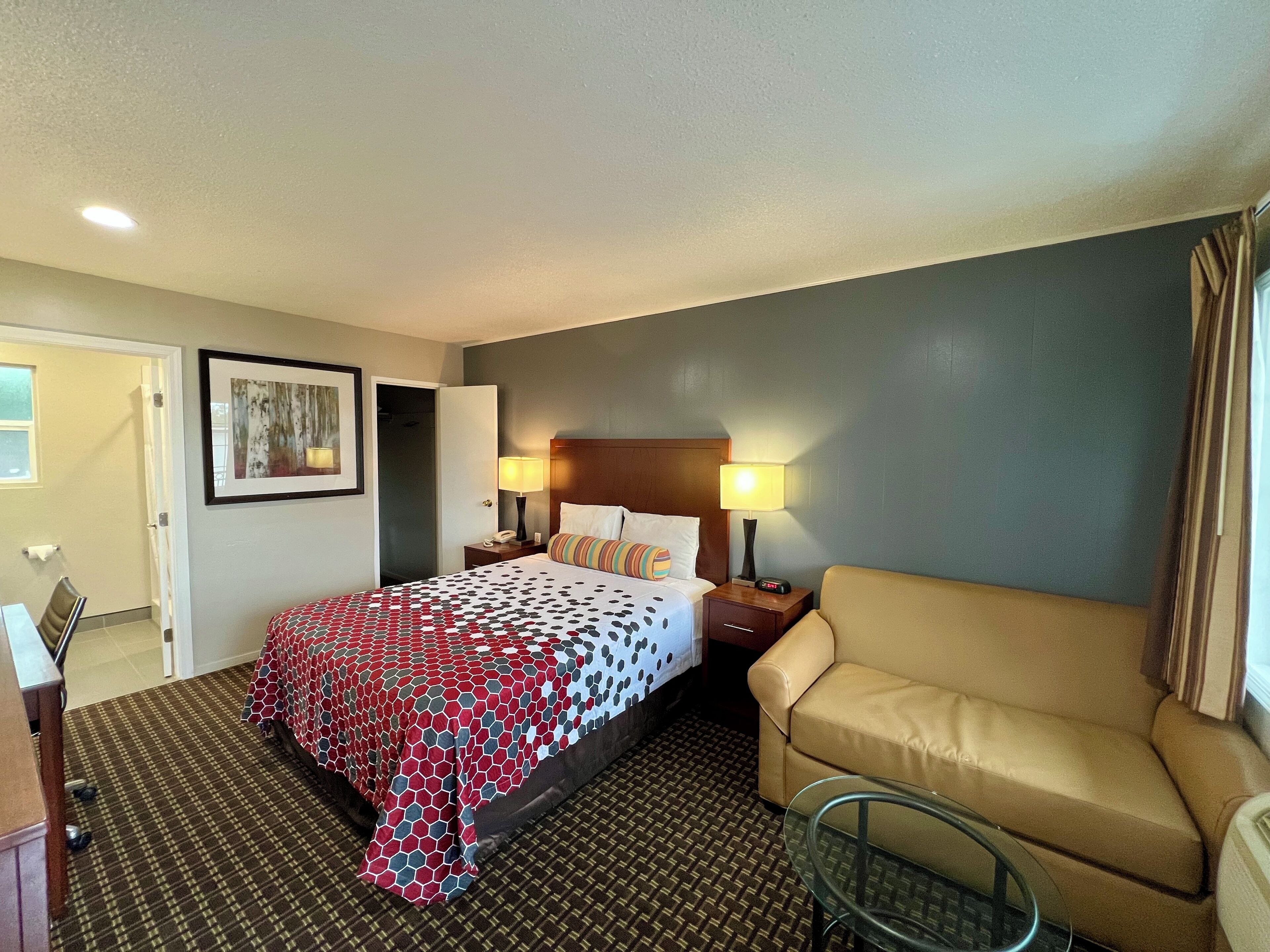 Traditional Single Room, 1 Queen Bed, Non Smoking | Desk, blackout drapes, iron/ironing board, free WiFi