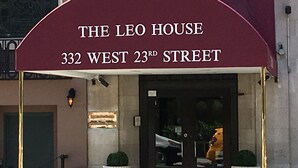 The entrance of The Leo House at 332 West 23rd Street. - The Leo House (New York)