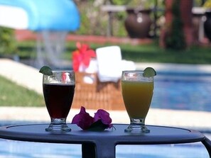 Breakfast, lunch, dinner served; Mexican cuisine, pool views
