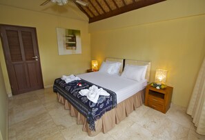 Vila, 3 quartos | Roupas de cama de algodão egípcio, roupas de cama premium, frigobar