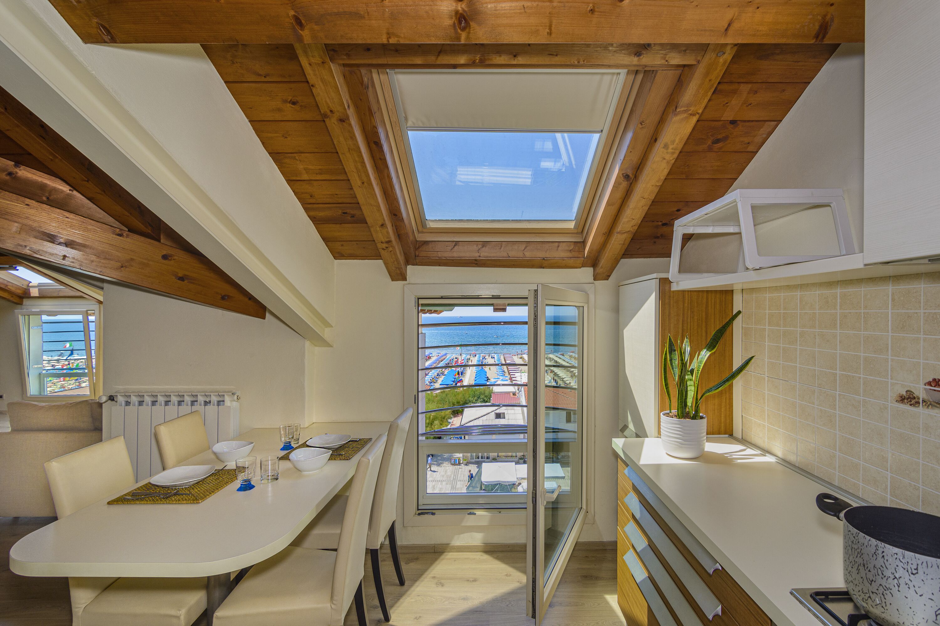 exclusive penthouse, 2 bedrooms, sea view | private kitchen