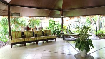 Outdoor treatment areas, body treatments, body wraps, body scrubs