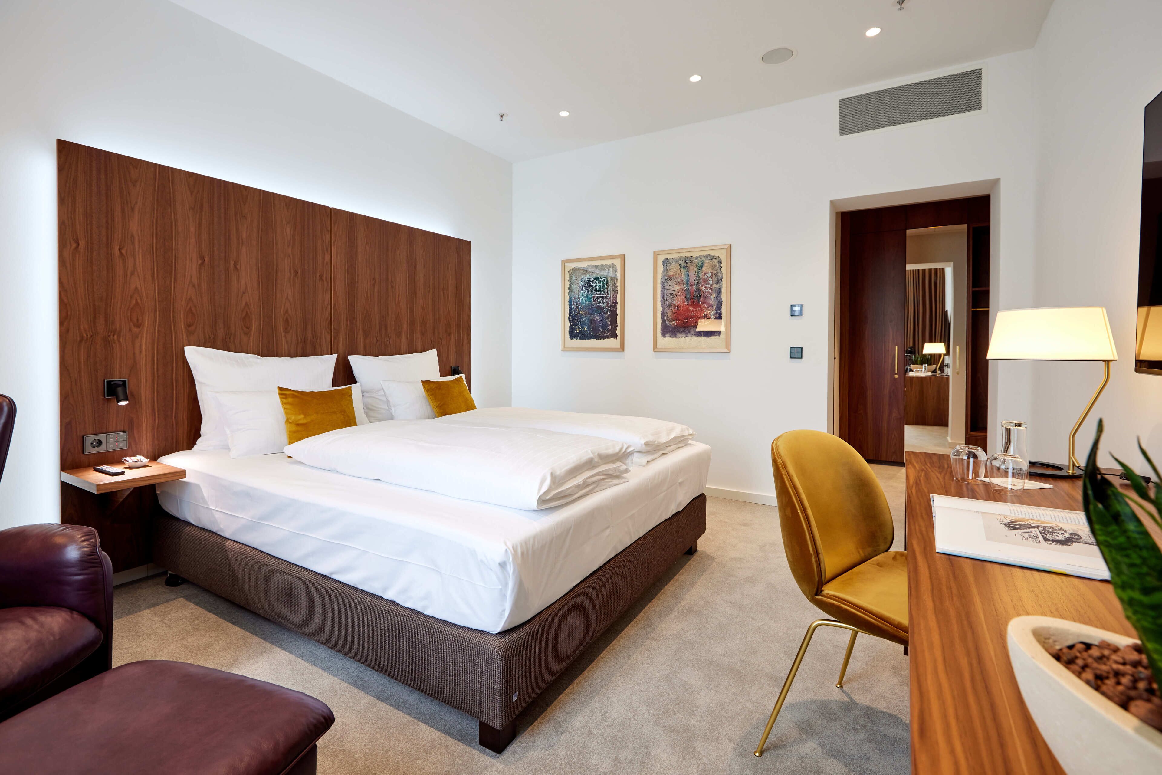 hypo-allergenic bedding, memory-foam beds, free minibar, in-room safe