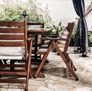 House, 2 Bedrooms, Terrace, Garden Area | Terrace/patio