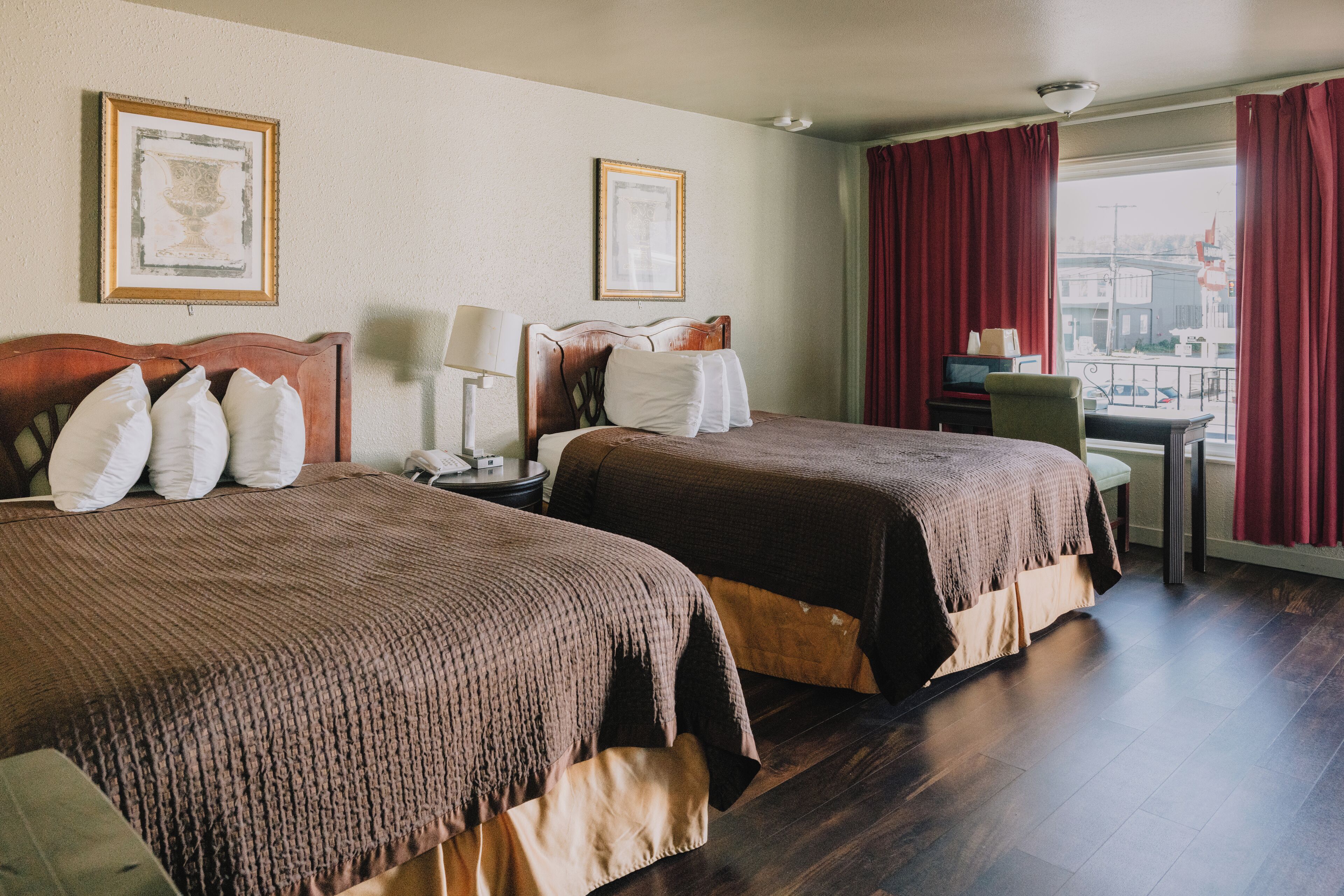 Standard Room, 2 Queen Beds | Desk, iron/ironing board, free cribs/infant beds, free WiFi