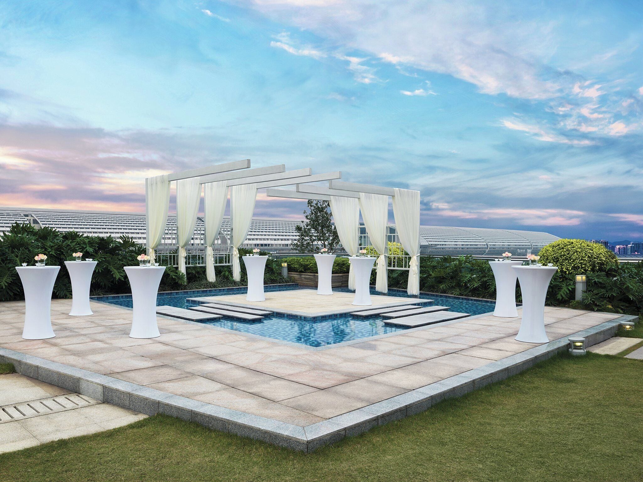 Área de bodas al aire libre