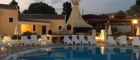 Front of property - evening/night