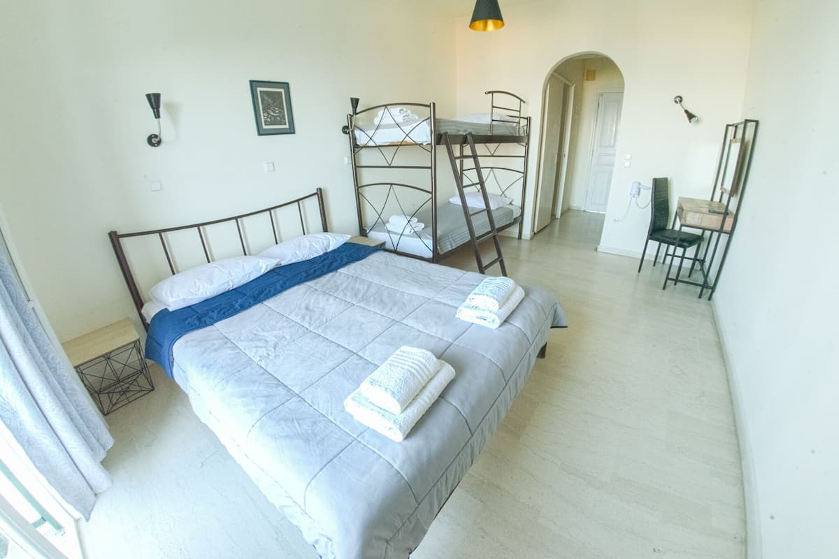Family Studio, Sea View | Pillowtop beds, cribs (free), WiFi (free)