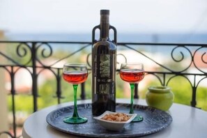 Studio - havsutsikt (Double) | Bäddmadrasser, gratis barnsängar och gratis wi-fi