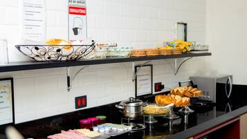 Daily buffet breakfast for a fee