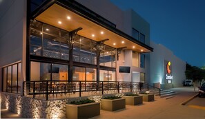 Front of property – evening/night