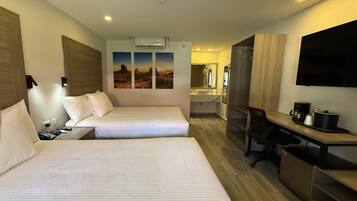 1 bedroom, desk, laptop workspace, iron/ironing board