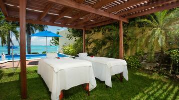 Deep-tissue massages, beach massages, massages