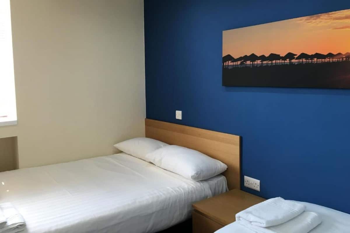 1 bedroom, desk, iron/ironing board
