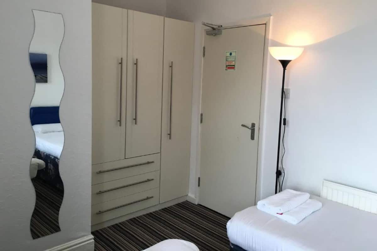 1 bedroom, desk, iron/ironing board