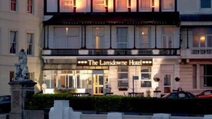 The Lansdowne Hotel with a classic facade, multiple windows, and a prominent entrance. - Lansdowne Hotel (Hastings)