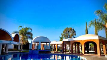 Desk, laptop workspace, blackout curtains, iron/ironing board