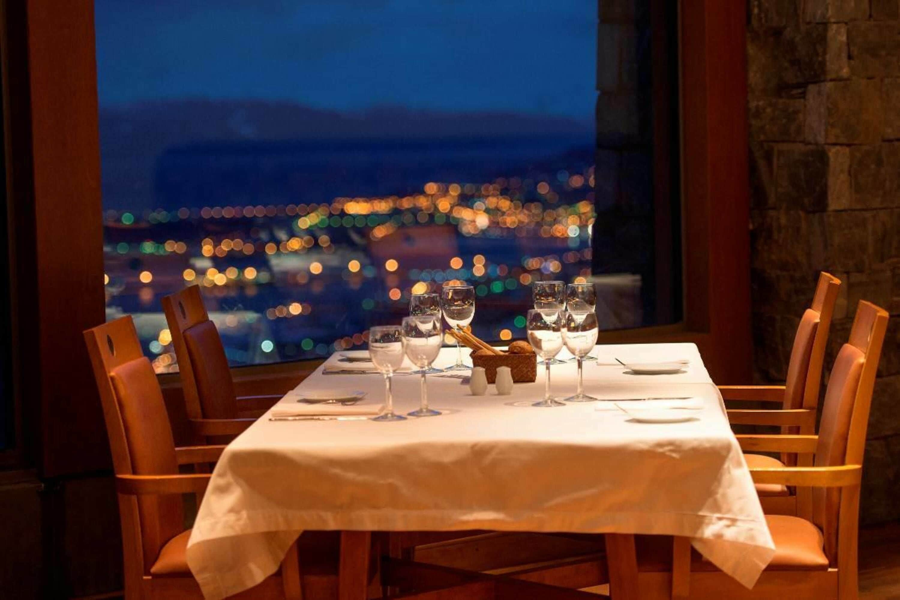 breakfast, dinner served; local cuisine, sea views