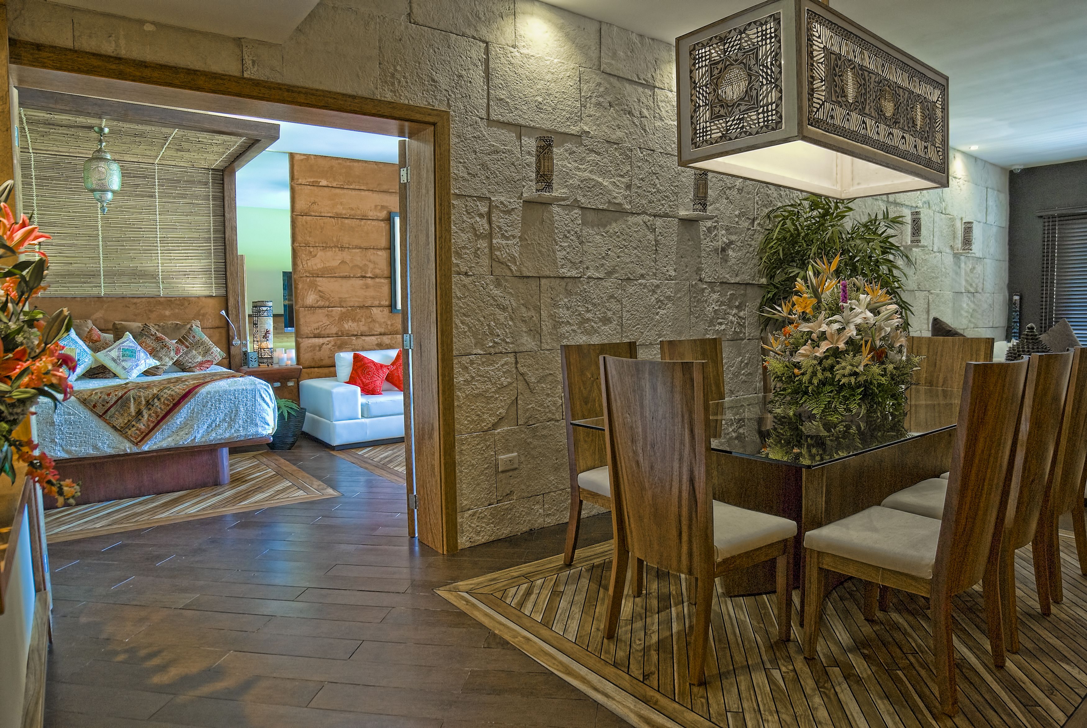 la divina three bedroom penthouse with rooftop and private pool  | in-room dining