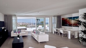 Suite, 2 Bedrooms, Private Pool, Sea View (Serenity Mar, Jacuzzi) | Living area