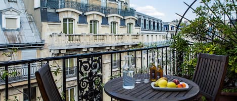 Camera Superior, terrazzo | Biancheria da letto di alta qualità, una cassaforte in camera