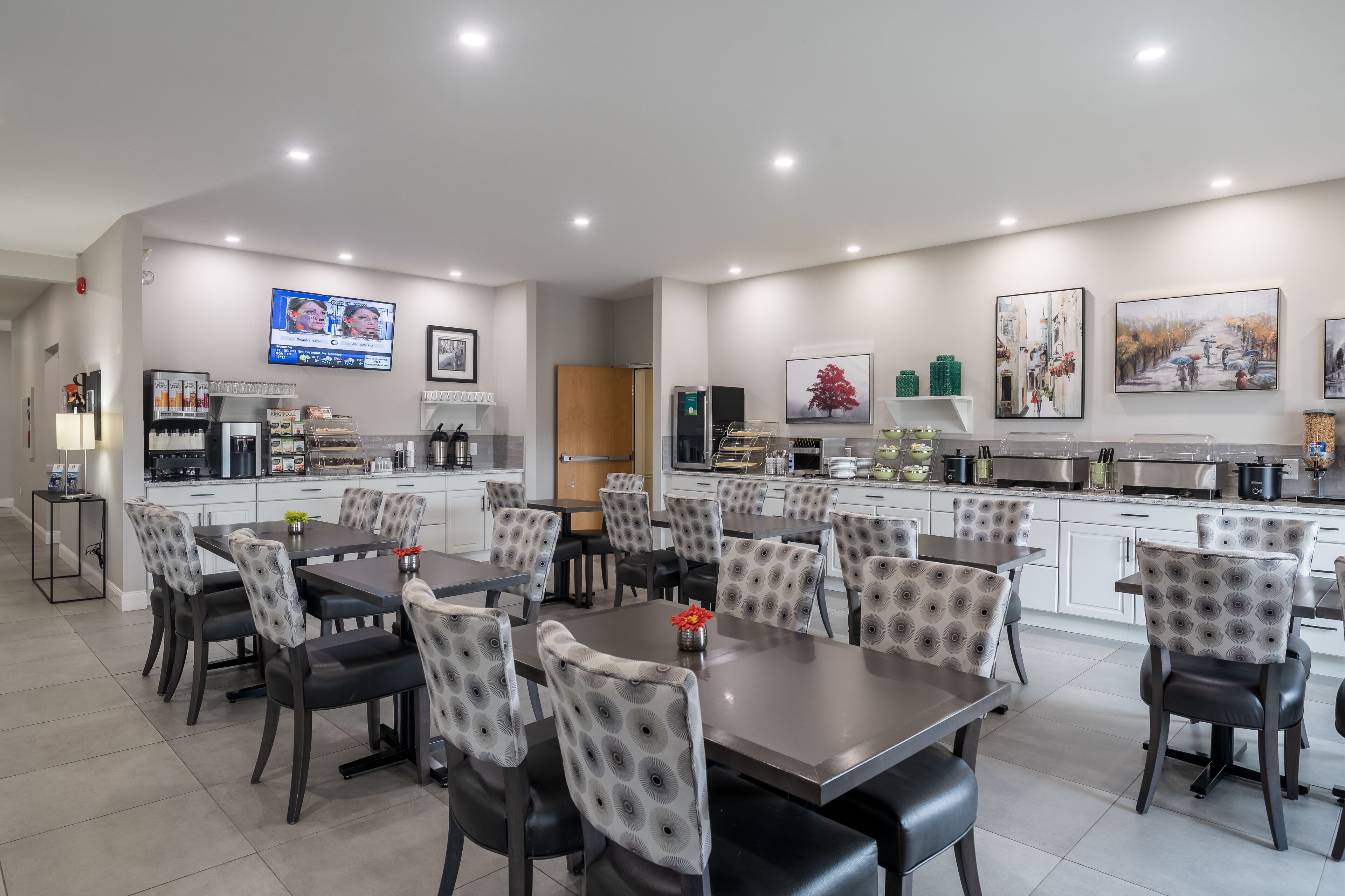 free daily self-service breakfast