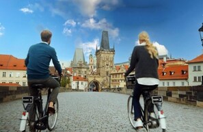 Minibar, in-room safe, desk, laptop workspace - Hotel Merkur - Czech Leading Hotels (Prague)