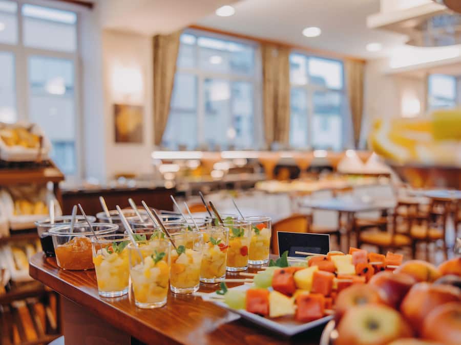 Daily buffet breakfast (EUR 16 per person)