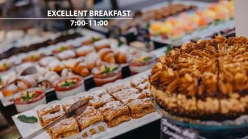 Daily buffet breakfast (EUR 16 per person)