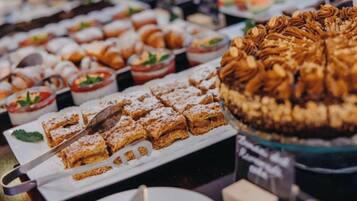 Daily buffet breakfast (EUR 16 per person)