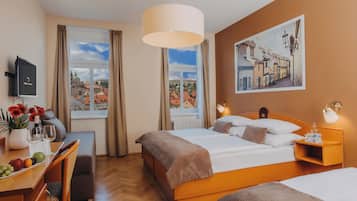 Minibar, in-room safe, desk, laptop workspace