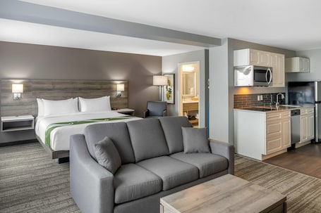 Ropa de cama de alta calidad y minibar . Quality Inn & Suites Amsterdam