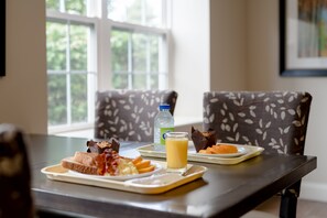 Free daily self-serve breakfast